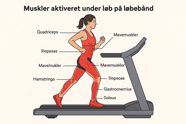 Muskler der anvendes på løbebånd
